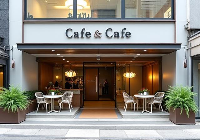 横浜元町カフェの外装・内装全面改装: After